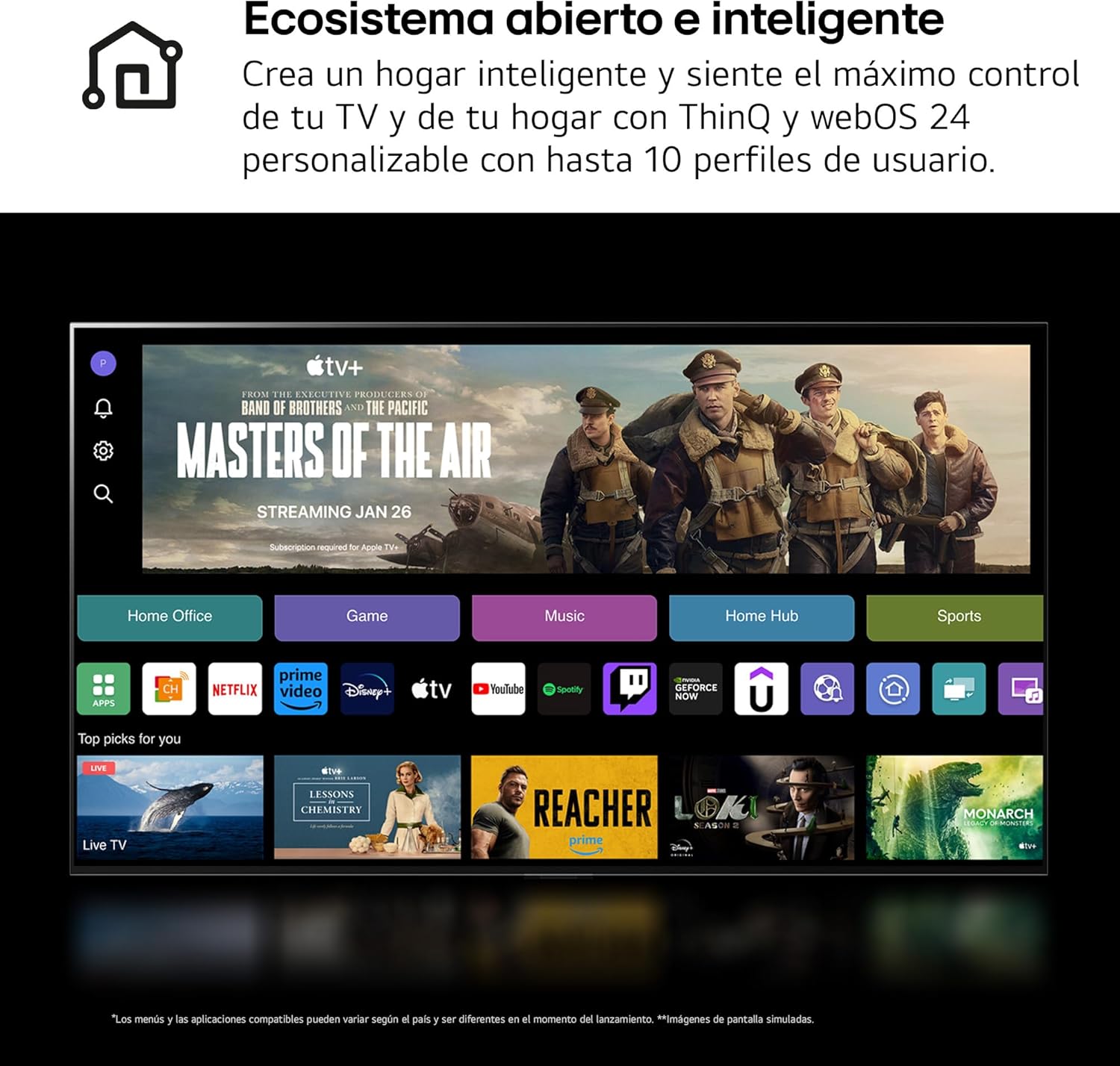 LG ",UHD 4K, Serie UT73, Smart TV, WebOS24, Procesador a5