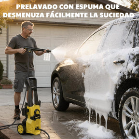 Hidrolimpiadora de Alta Presión 120 Bar – 380 L/h, Manguera 7 m, Bomba de Aluminio y Radio de Acción 12 m