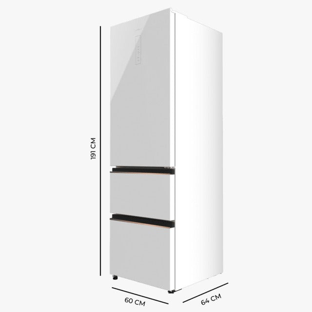 Bolero CoolMarket Combi FD 400 White Glass E Frigorífico con capacidad de 400L