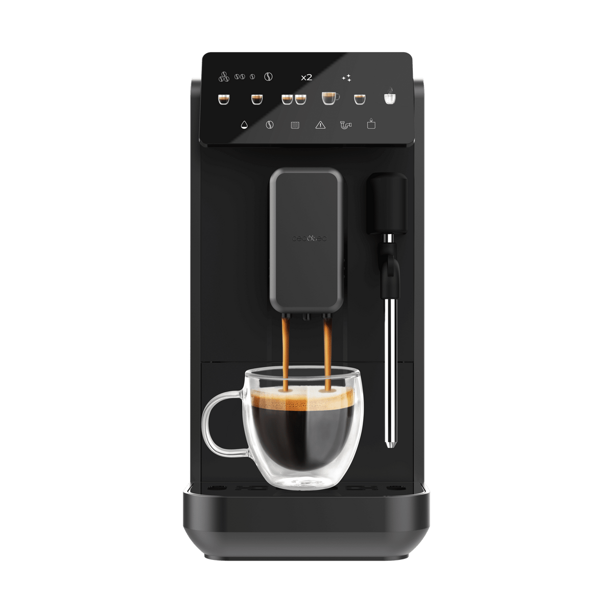 Cafetera superautomática con vaporizador y unidad de procesado de 20g.